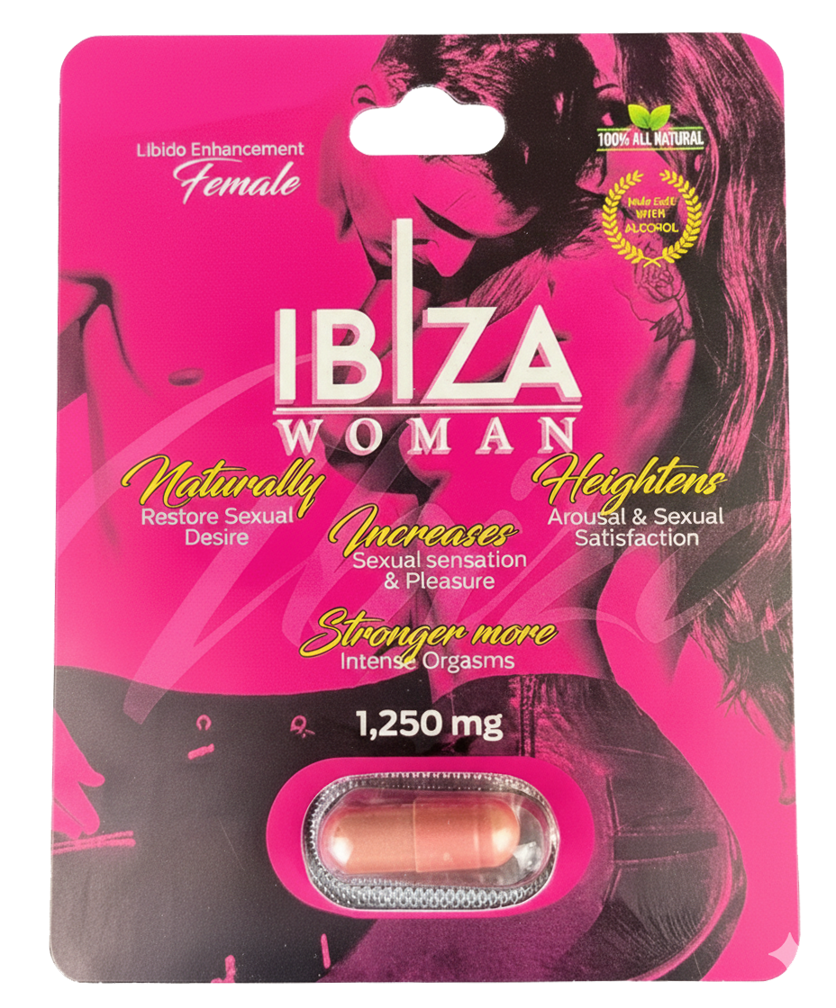 IBIZA PASTILLA VIGORIZANTE WOMAN 1250MG