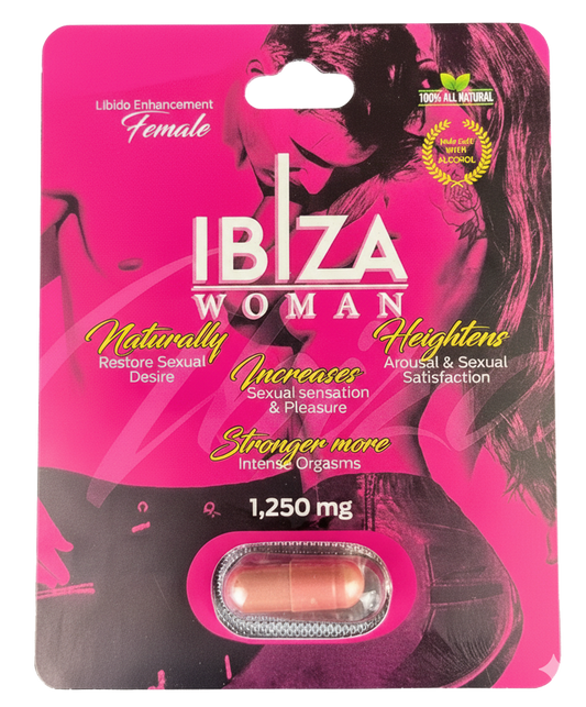 IBIZA PASTILLA VIGORIZANTE WOMAN 1250MG